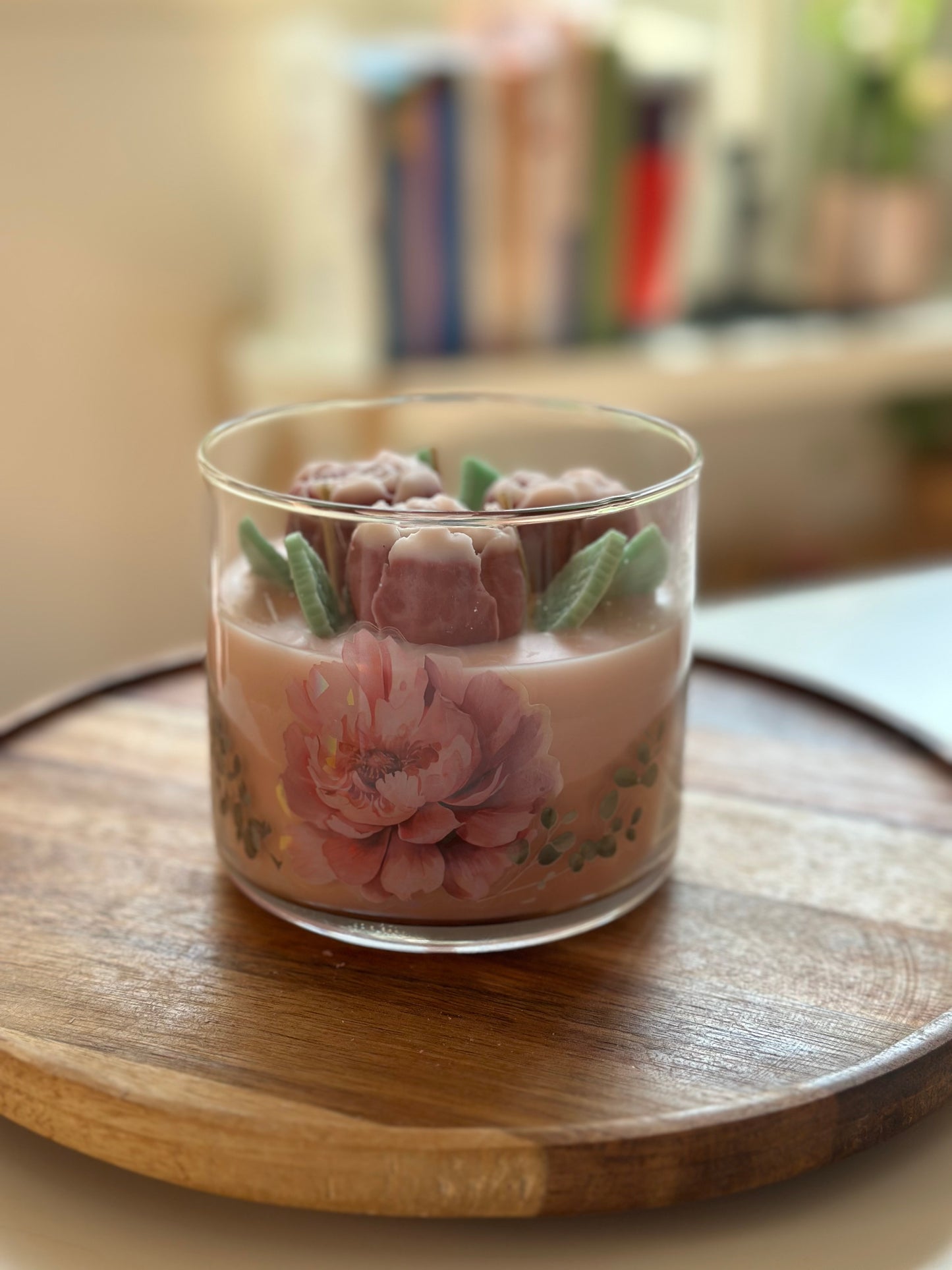Floral gift candle 🌷