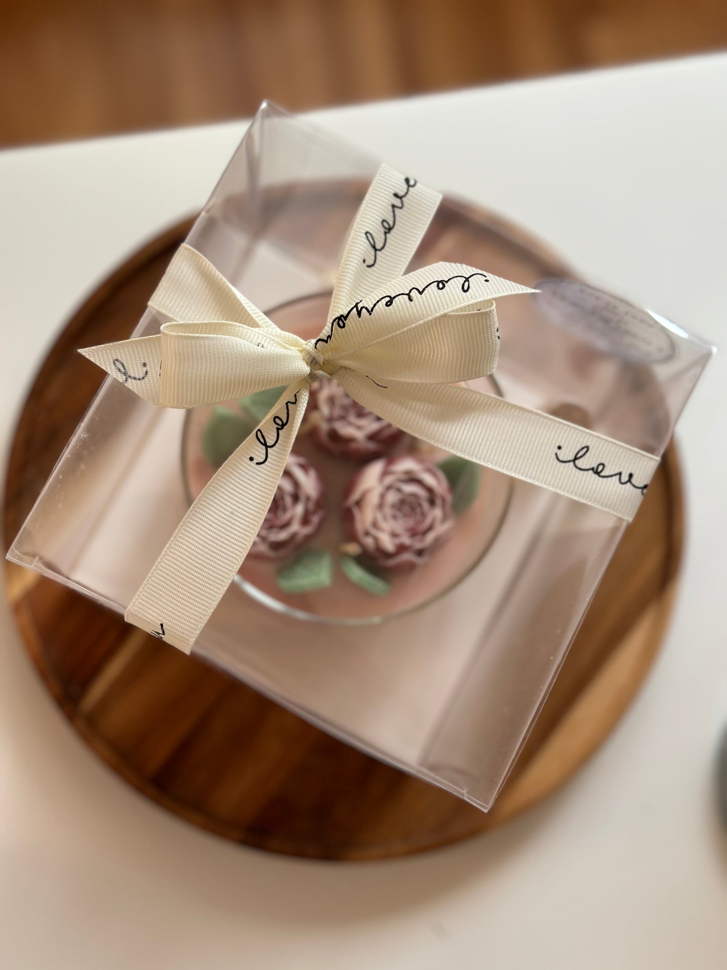 Floral gift candle 🌷