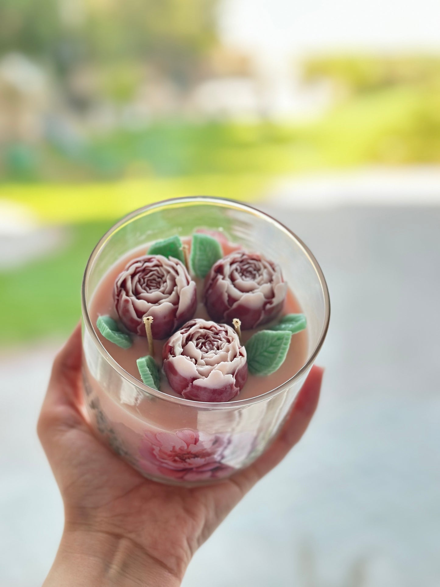 Floral gift candle 🌷