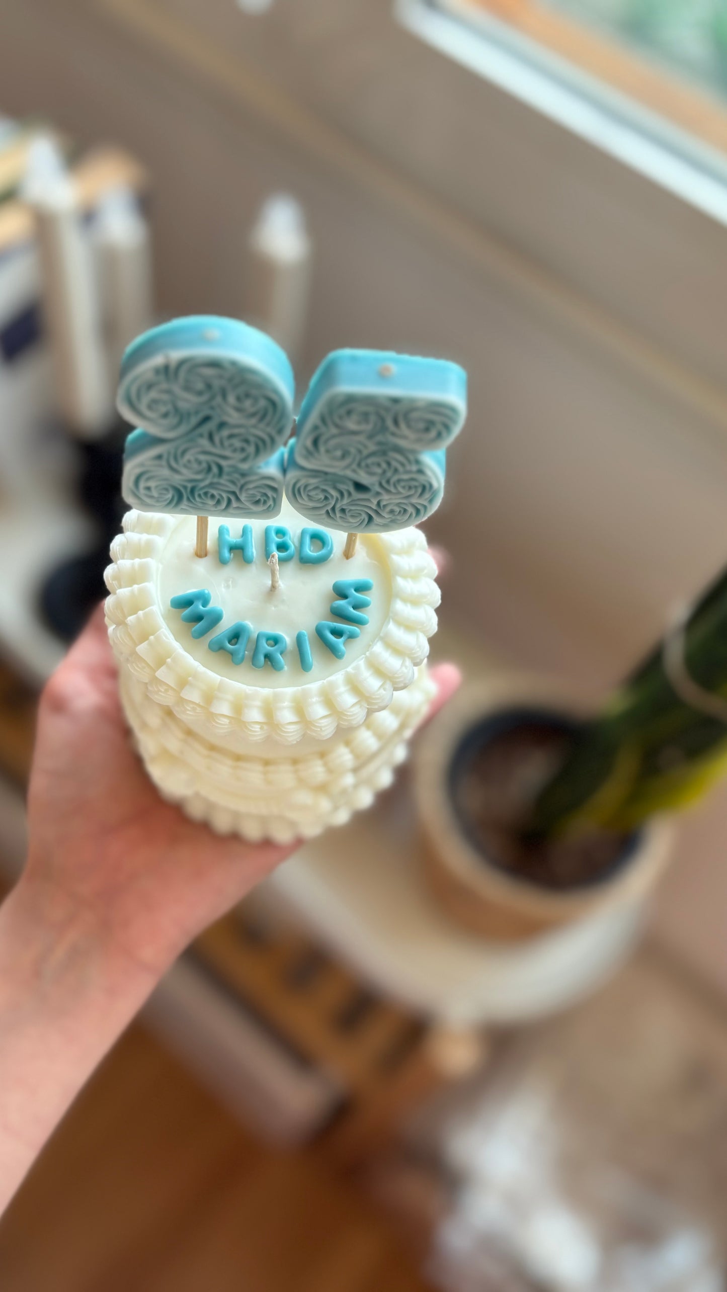 Birthday candle cake