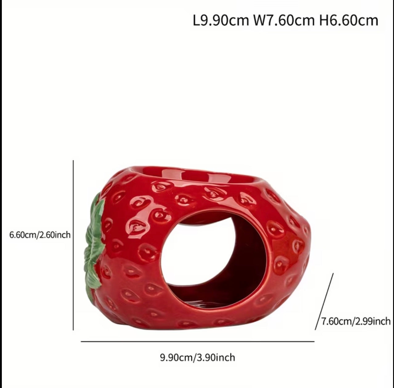 Ceramic fruit shaped wax melter