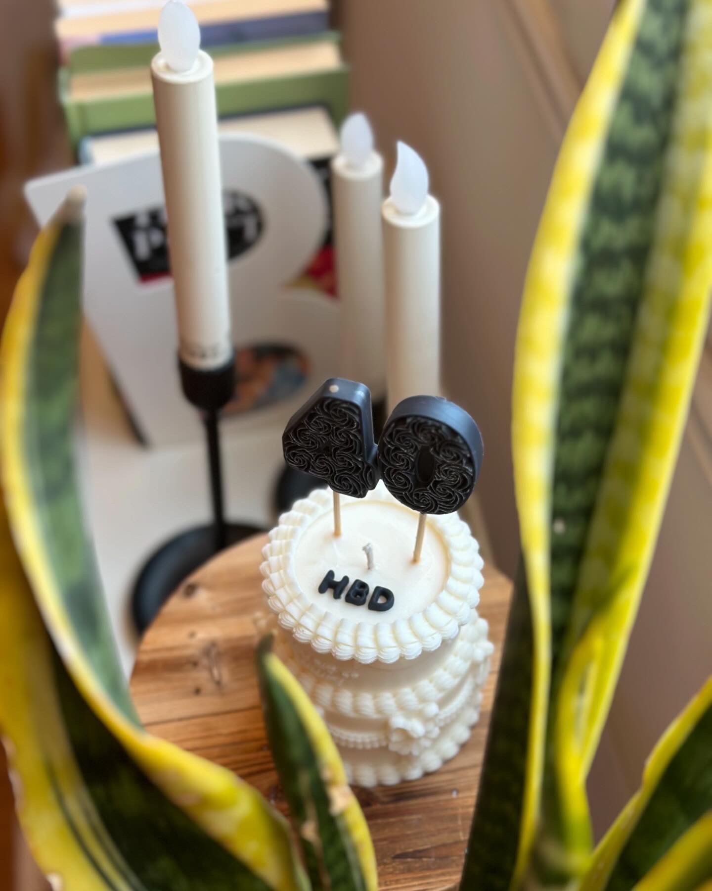 Birthday candle cake