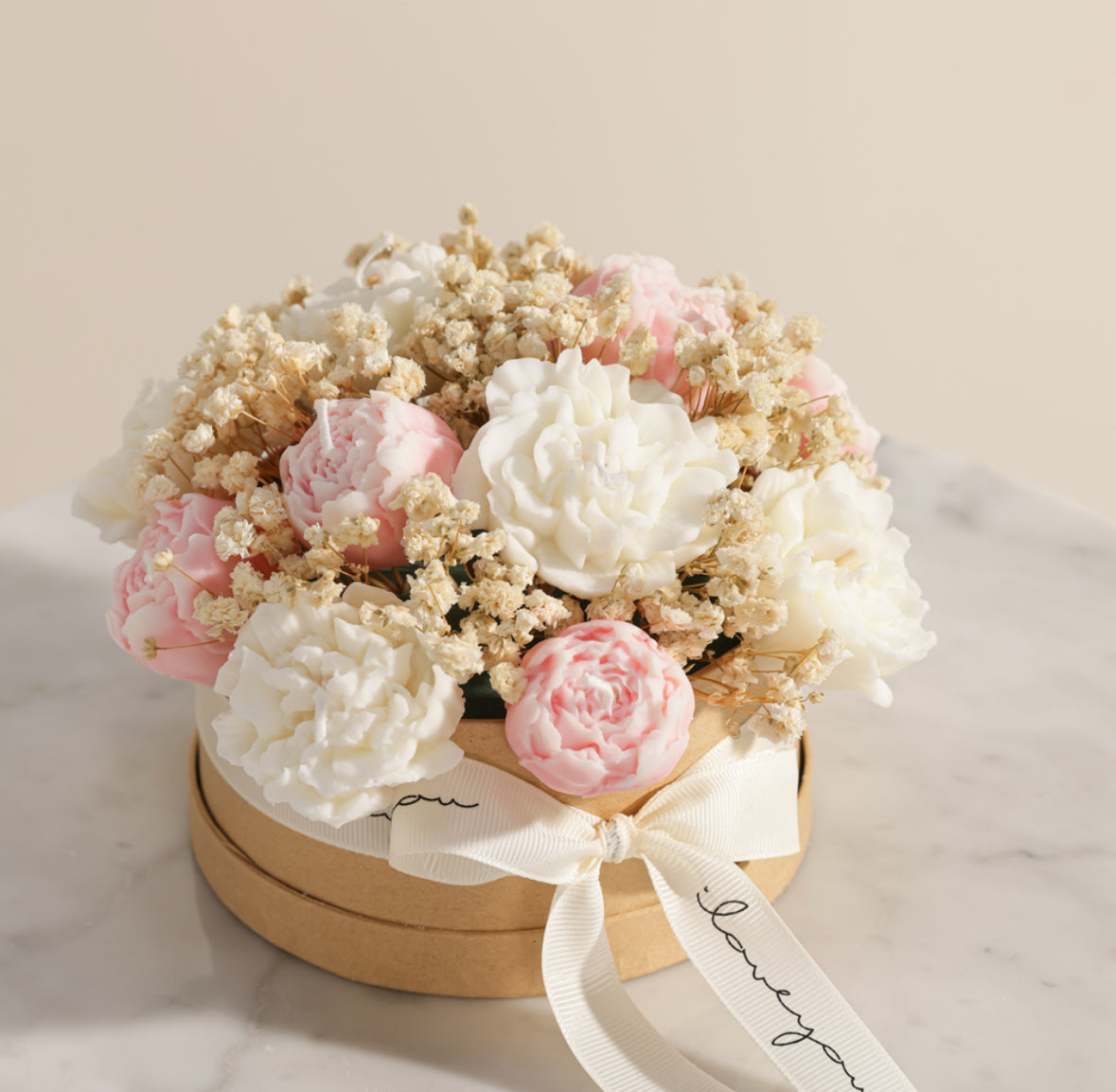 Candle flower bouquet