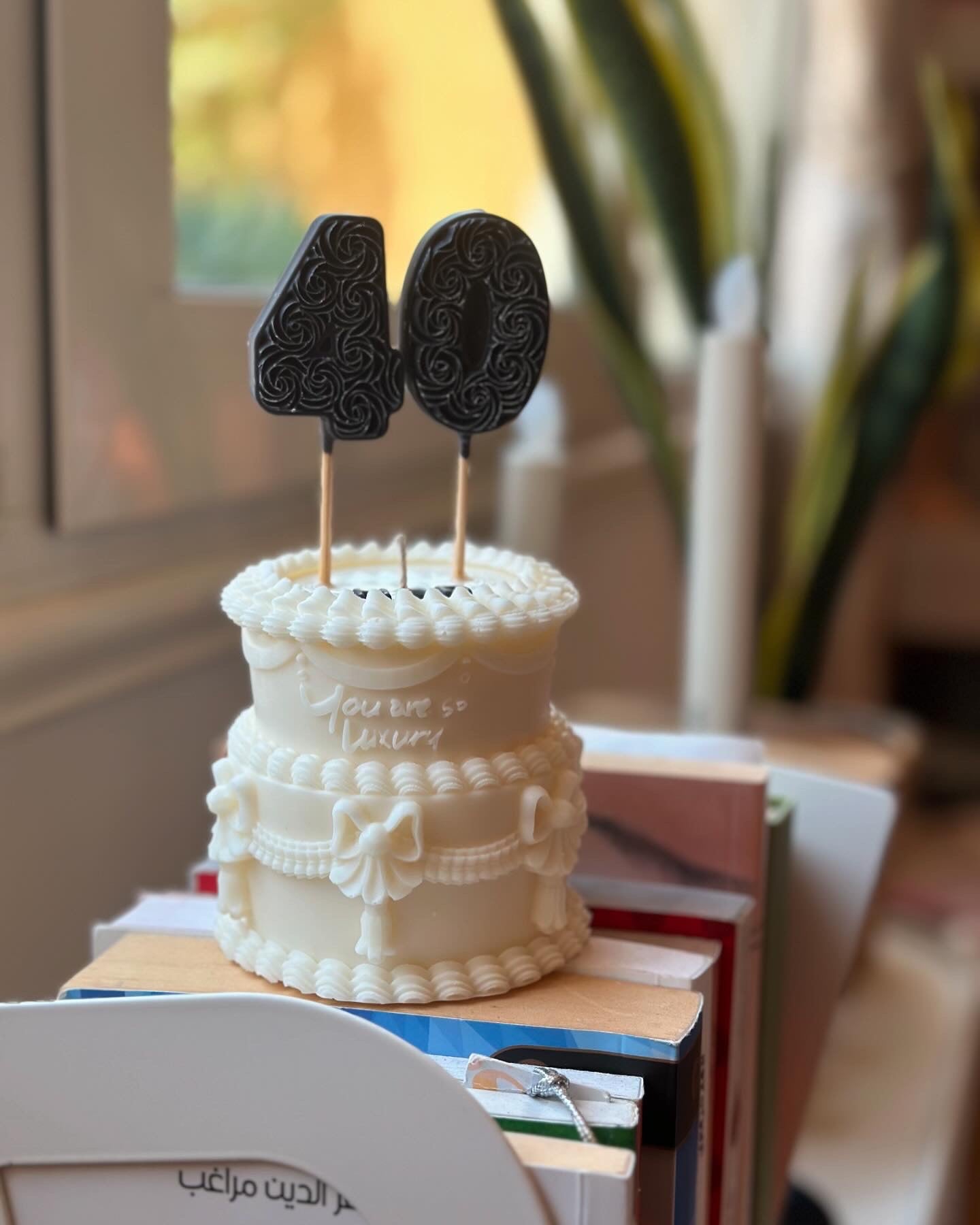 Birthday candle cake