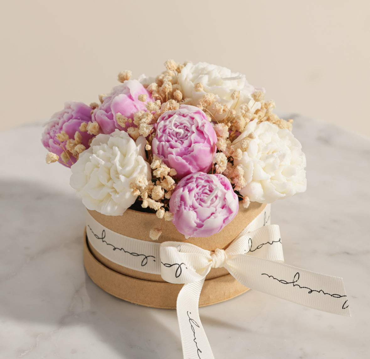 Candle flower bouquet
