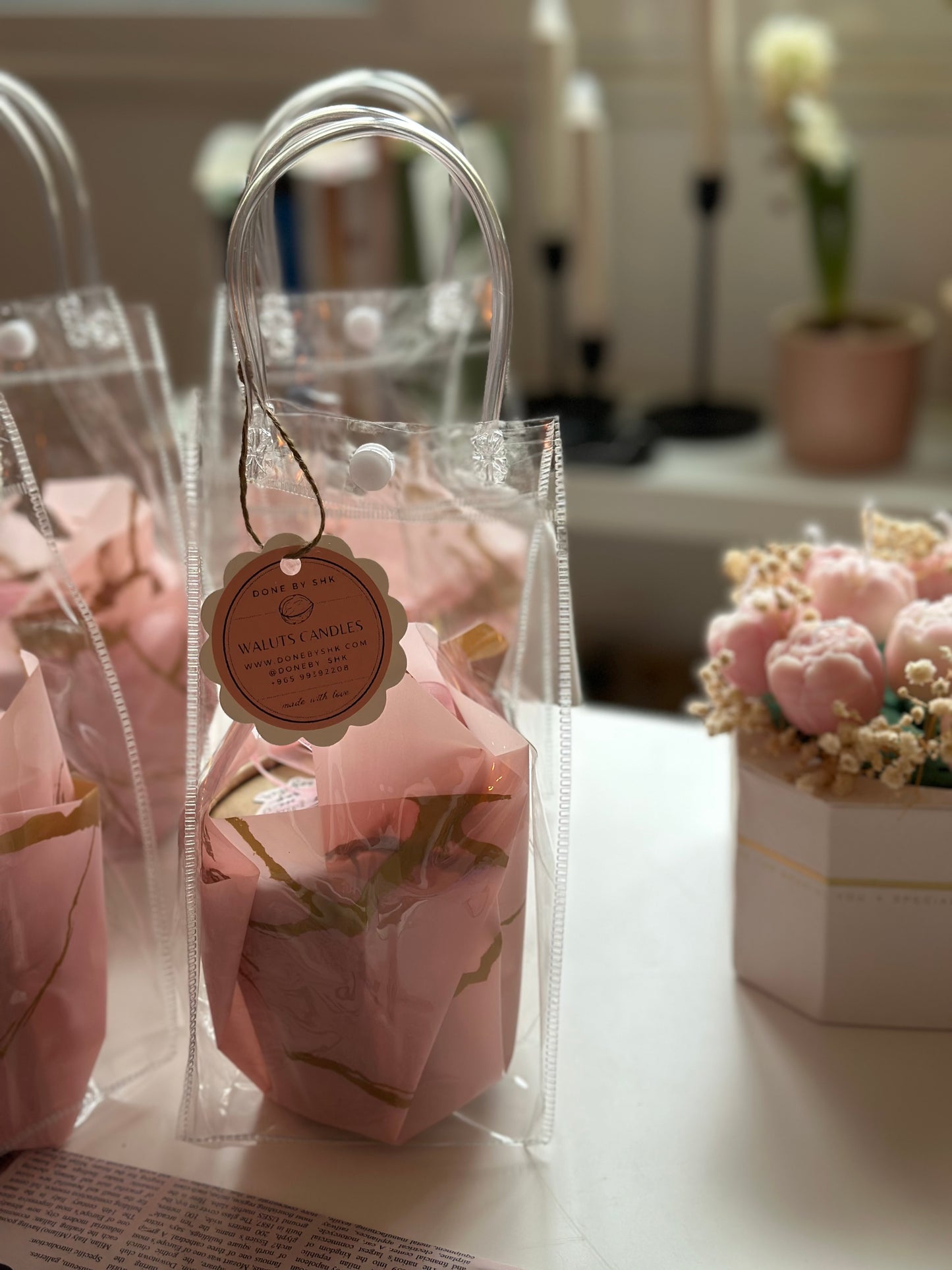 Walnet candles