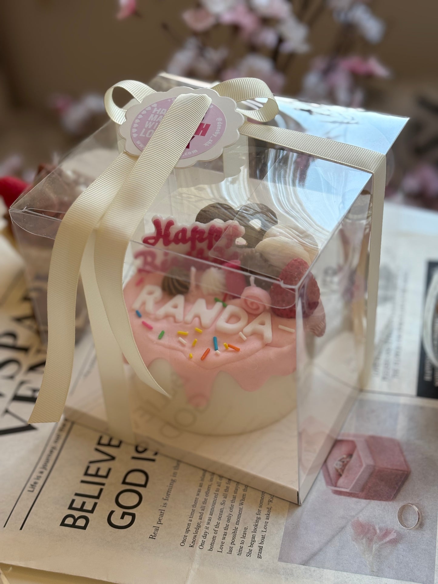 شمعة كيكة الحلويات 🍬