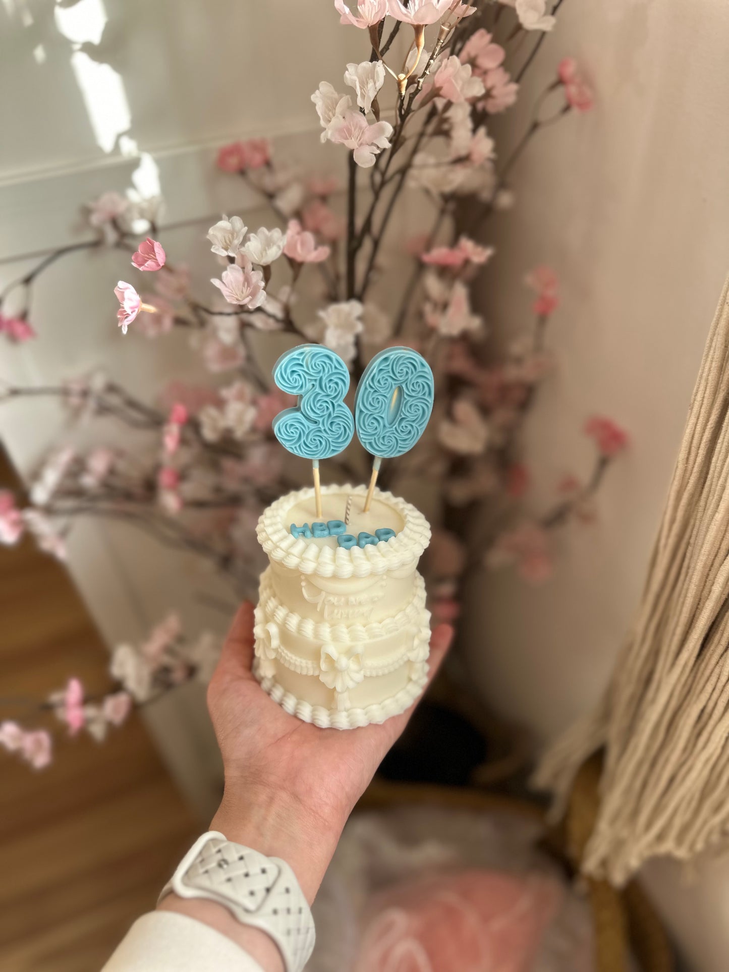 Birthday candle cake