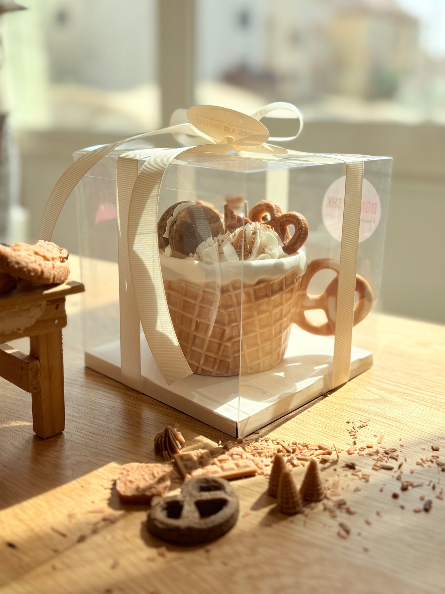 Waffle cup candle ๐ง