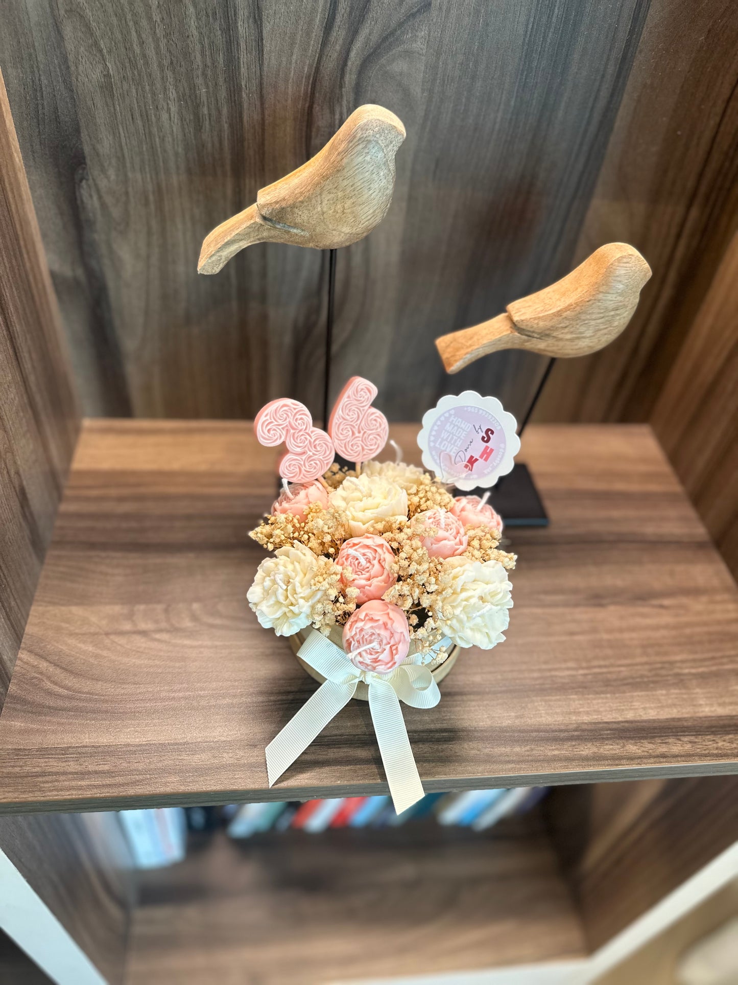 Candle flower bouquet