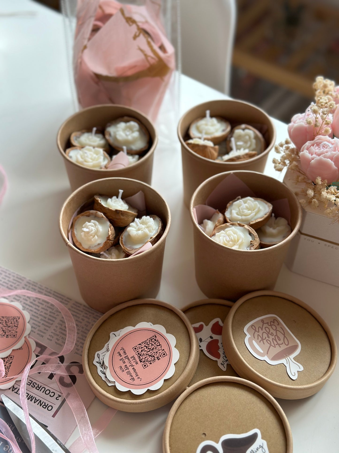Walnet candles