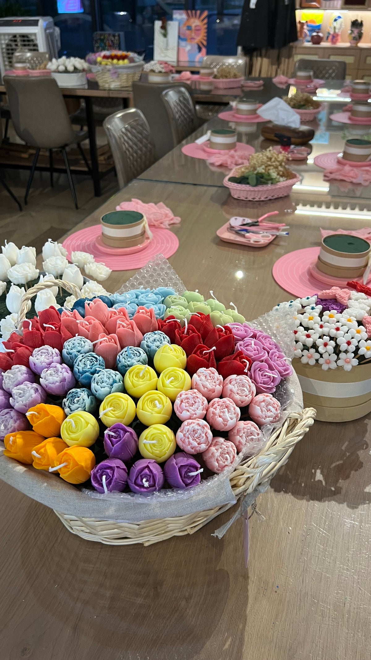 Candle bouquet workshop