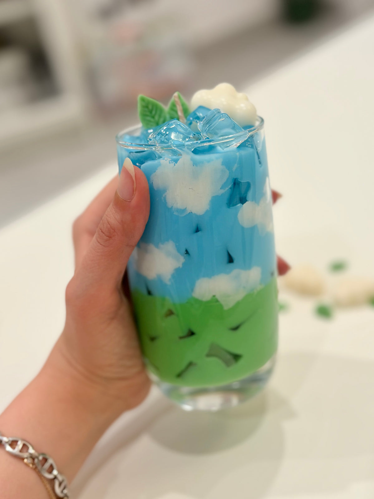 Iced latte candle workshop