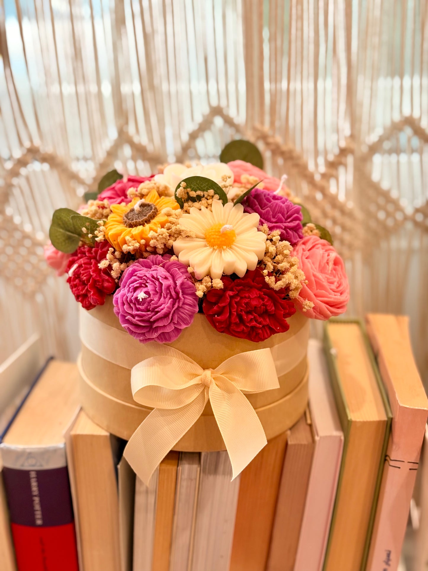 Colorful XL candle bouquet