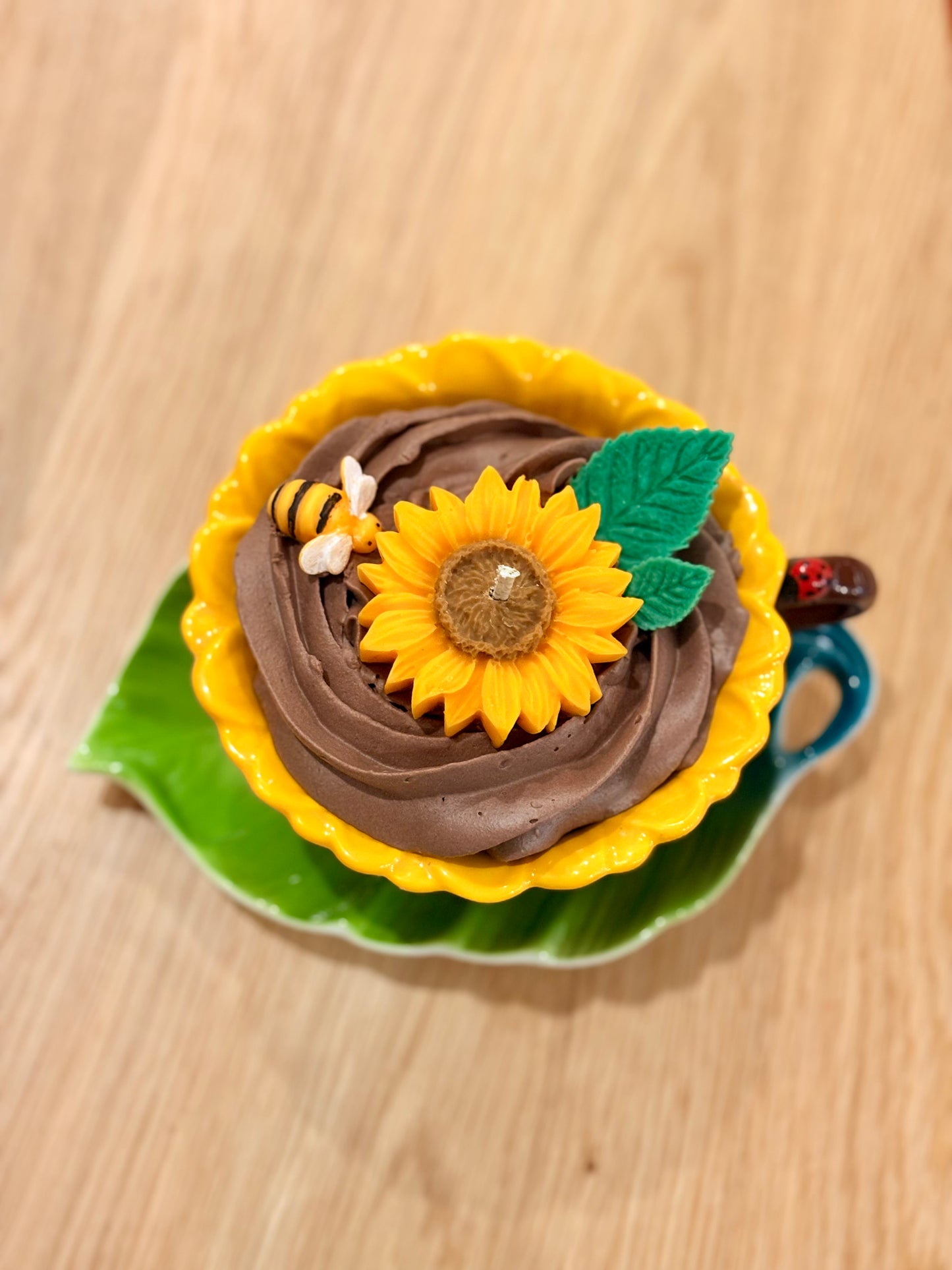 Sunflower candle mug🌻