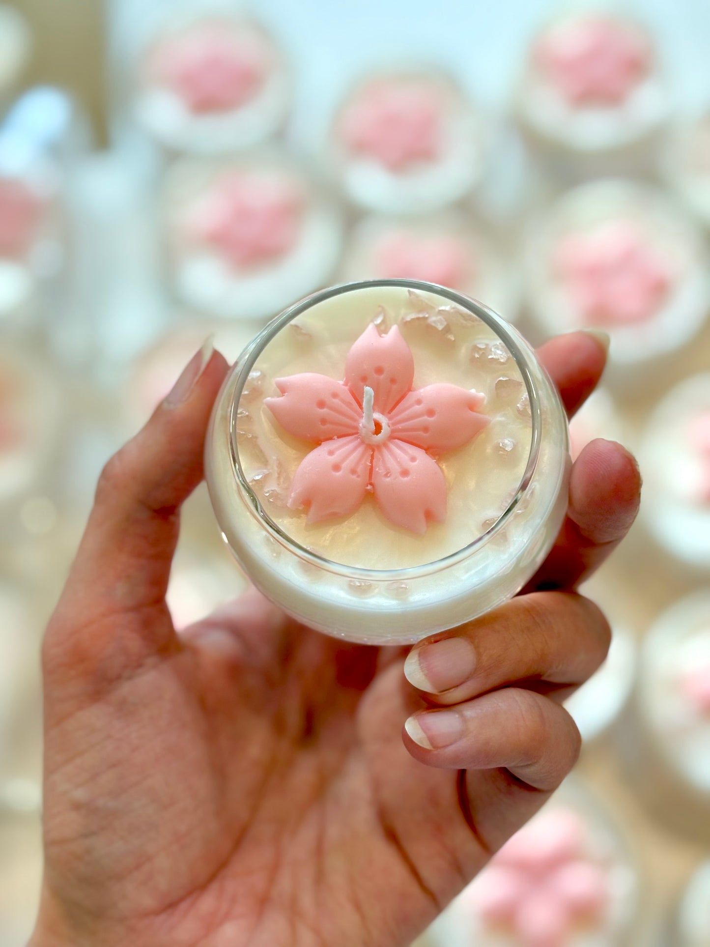 Sakura candle giveaways