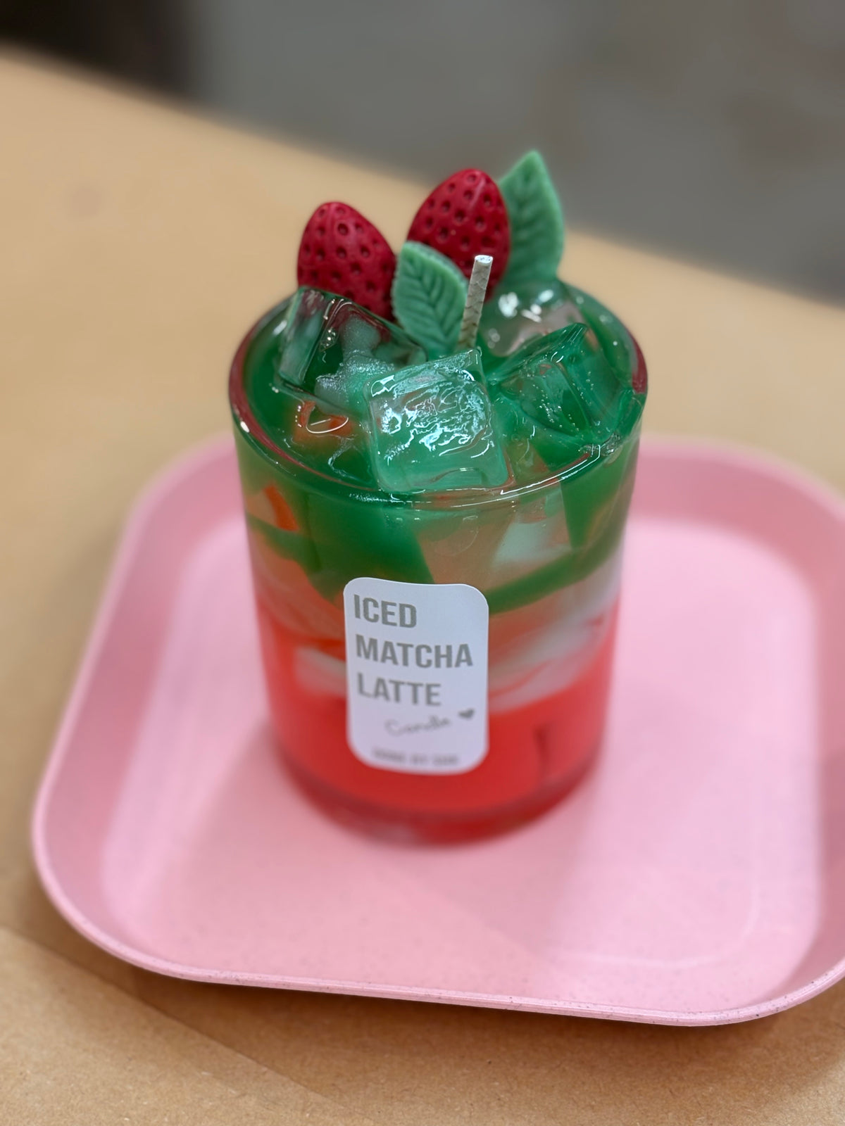 Iced latte candle workshop