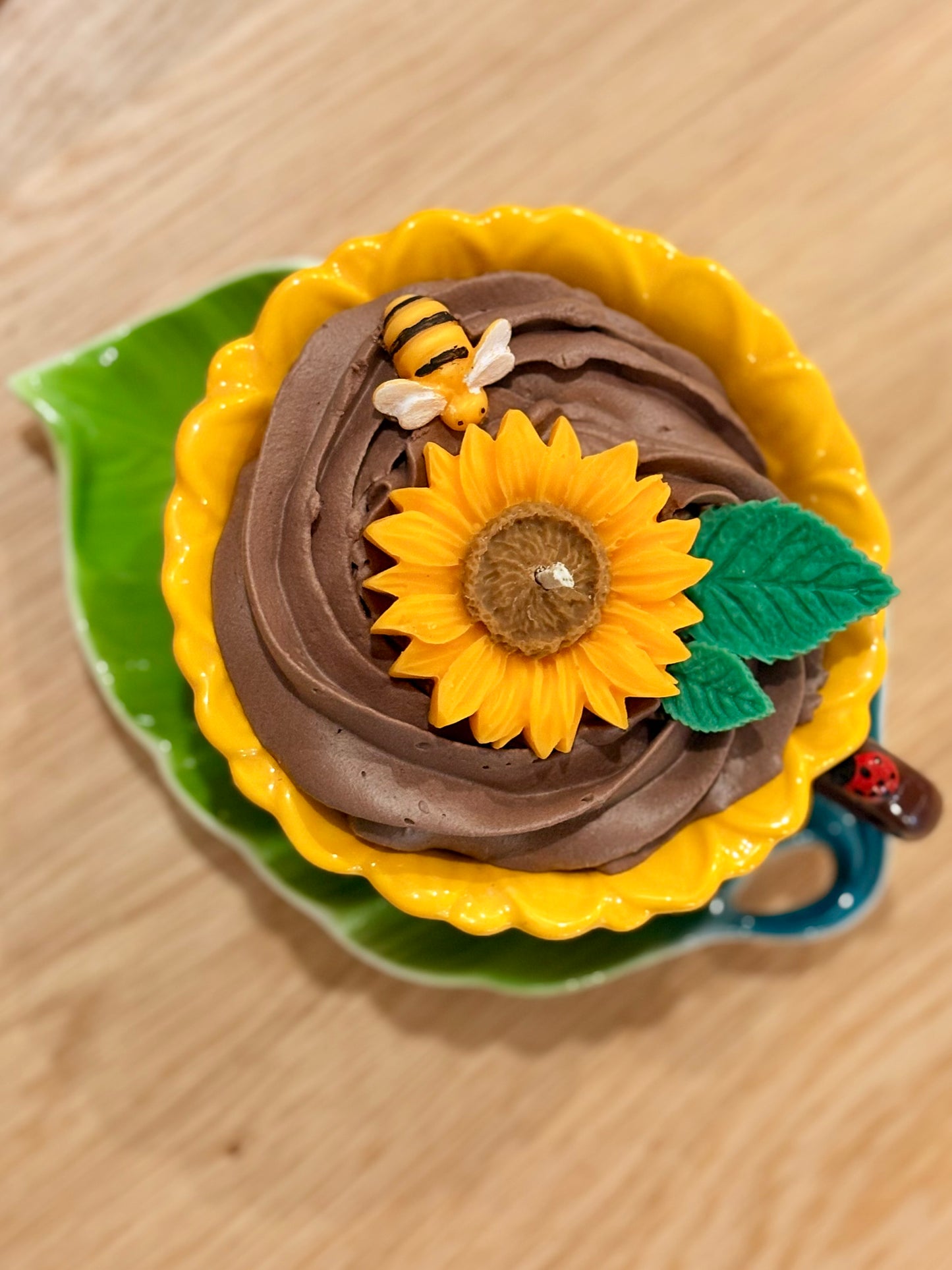 Sunflower candle mug🌻