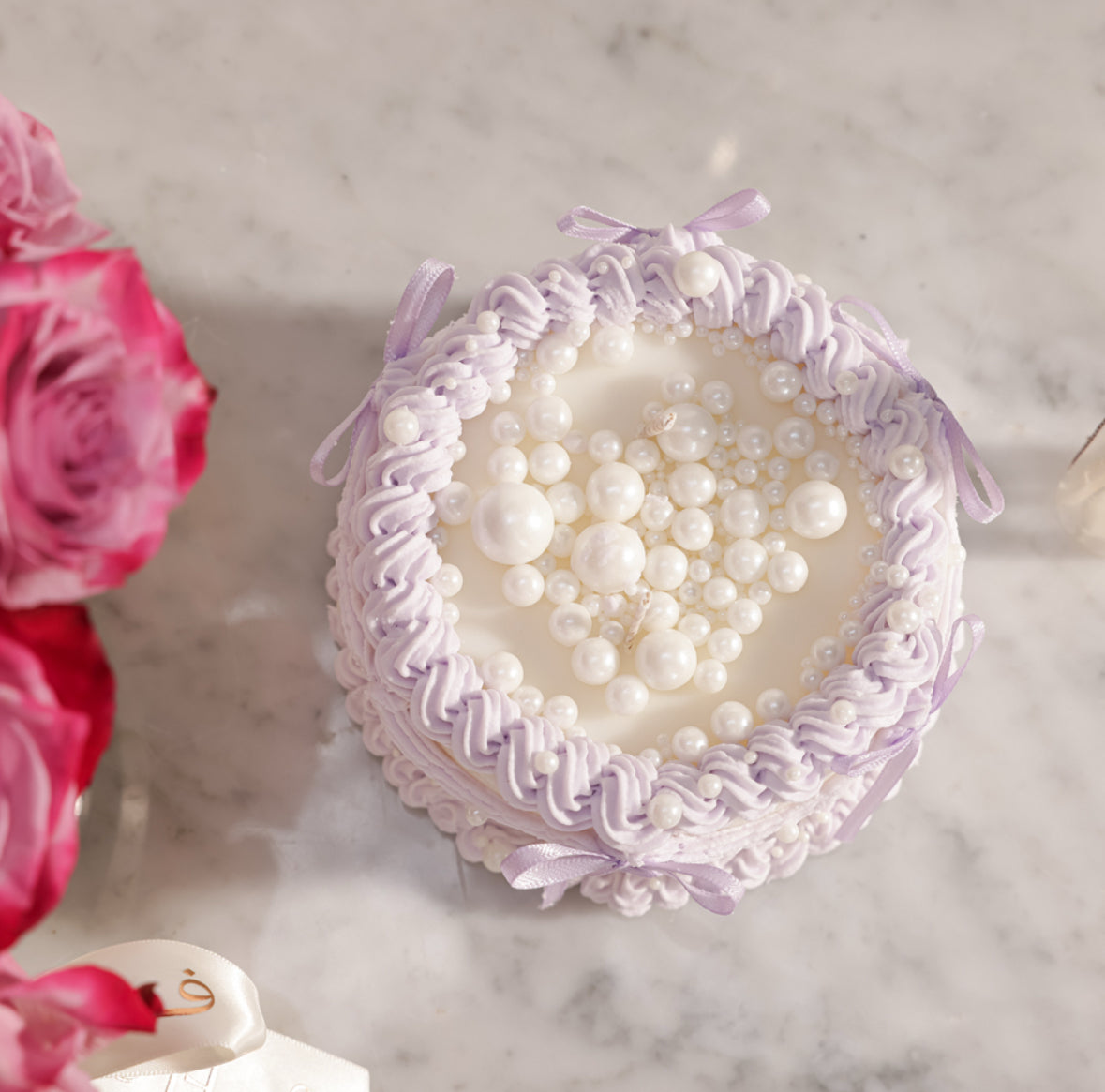 شمعة كيكة الؤلؤ