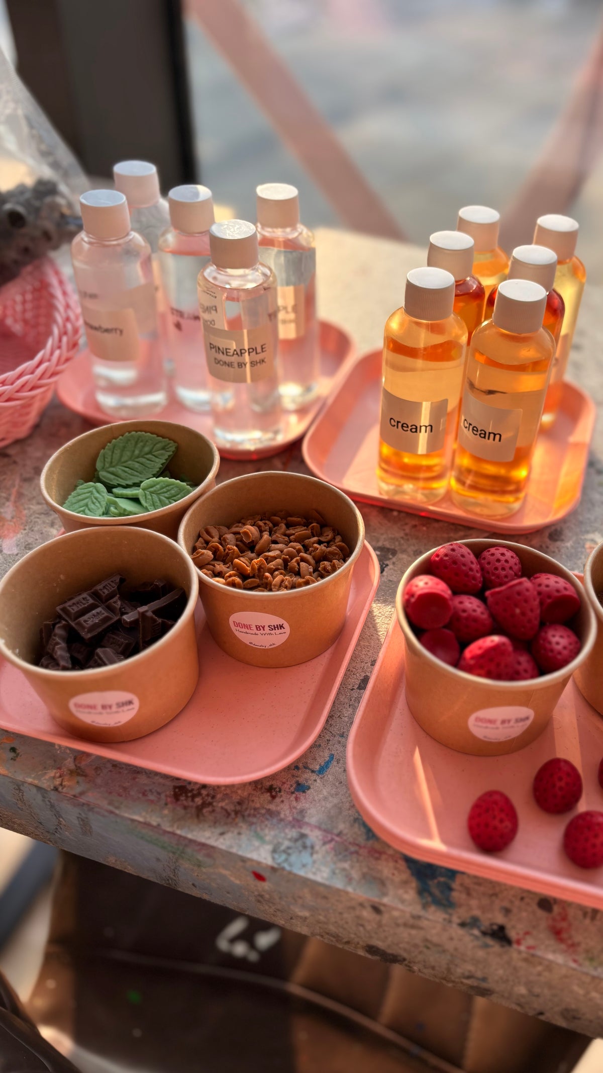Iced latte candle workshop