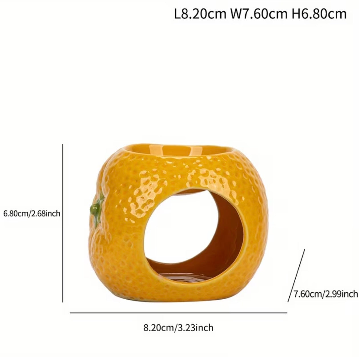 Ceramic fruit shaped wax melter