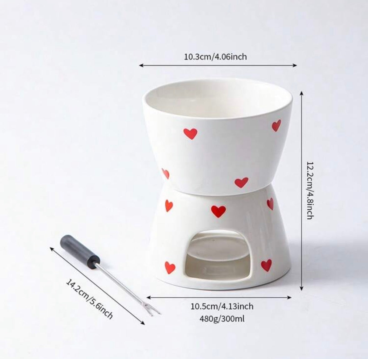 Heart candle melter