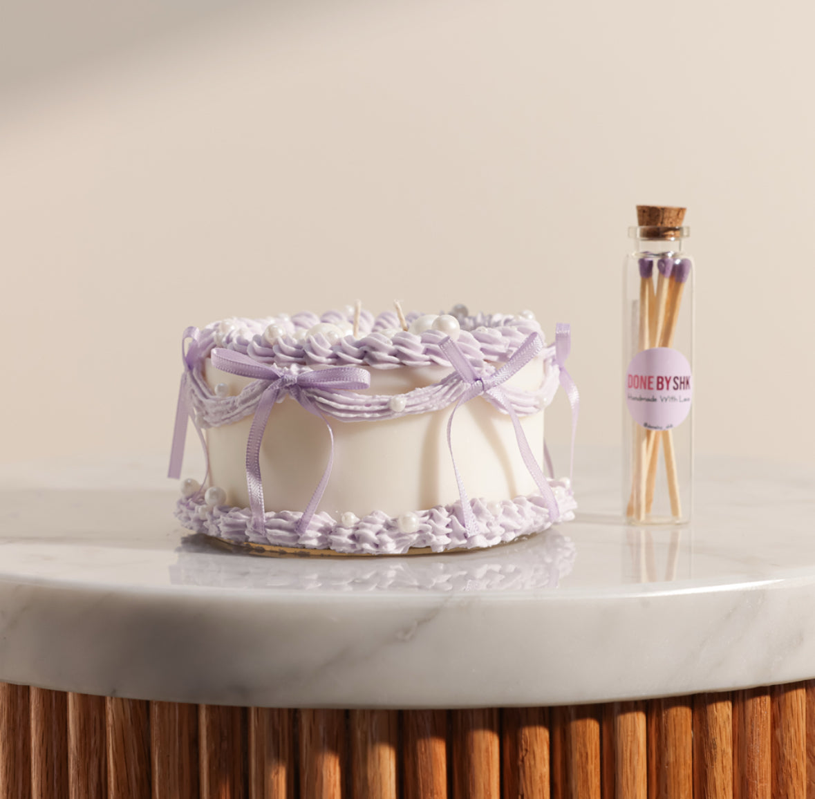 شمعة كيكة الؤلؤ