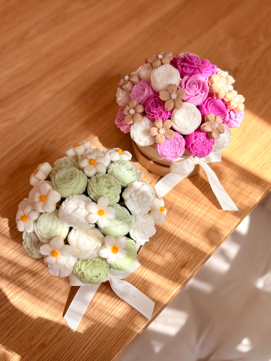 بوكيه شمع الزهور