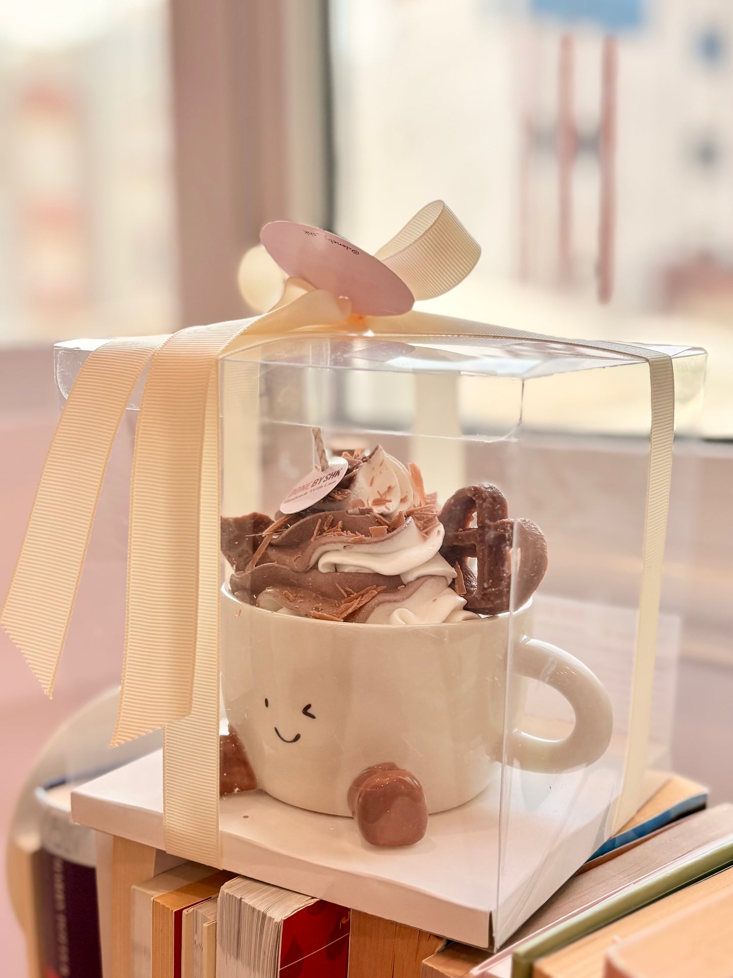 Chocolate ice cream candle