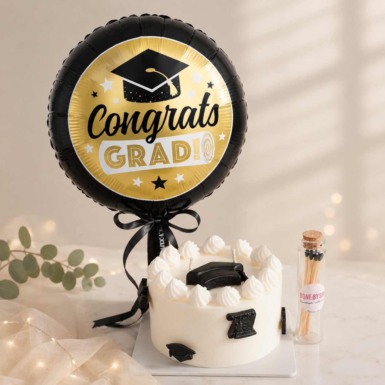 شمعة كيكة التخرج 🎓