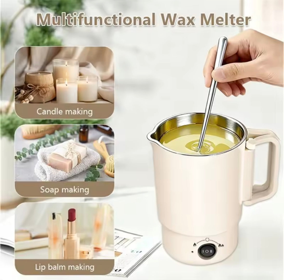 Candle making melter