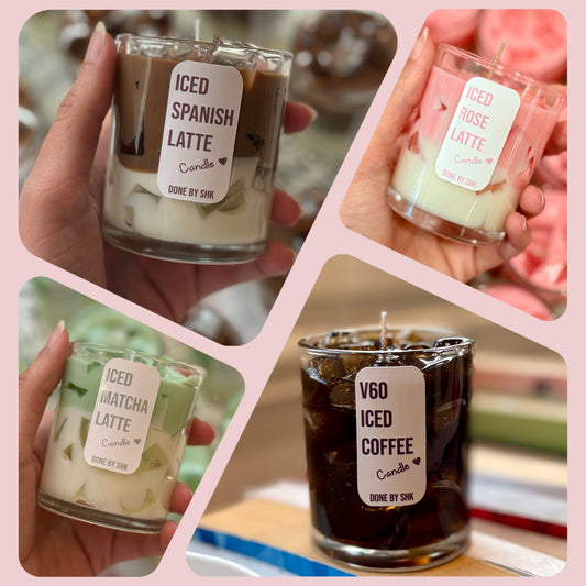 Iced coffee & latte candles